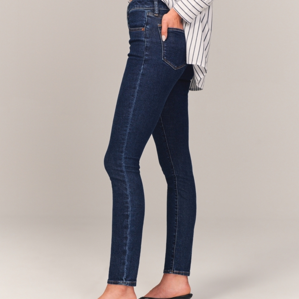 Abercrombie & Fitch Blue Skinny Jeans - Picture 3 of 7